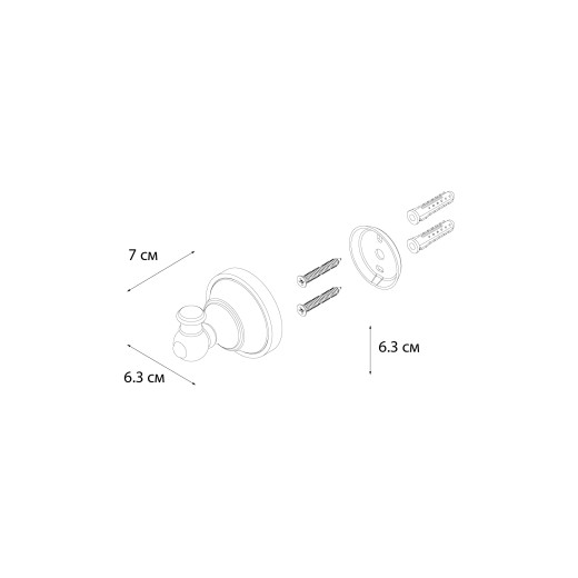 Fixsen BOGEMA FX-78505 Крючок одинарный