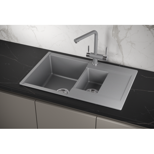 Кухонная мойка Granula ES-7808 алюминиум