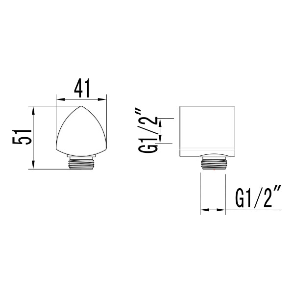 Подключение для душевого шланга Lemark LM3583C для LM3522C, хром