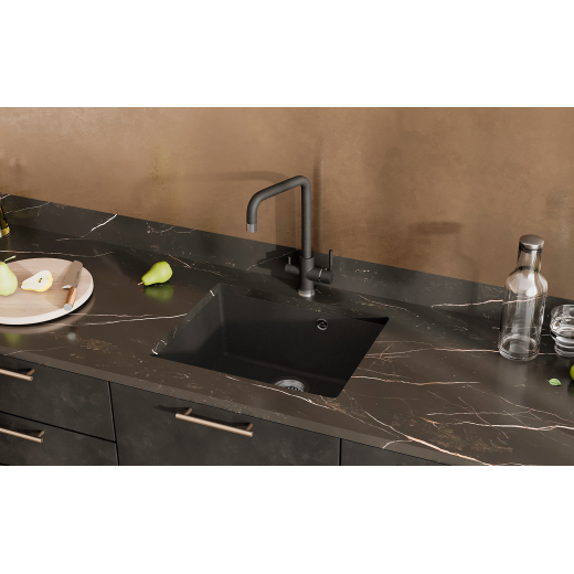 Мойка кухонная ULGRAN Quartz Underground 500-04, платина