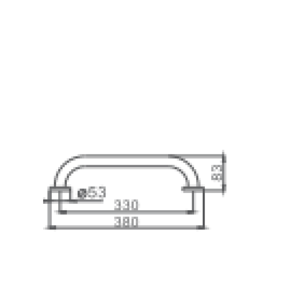 Поручень HAIBA HB1718 прямой