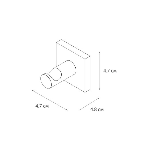 Fixsen LUX CHROME FX-15005 Крючок одинарный, хром