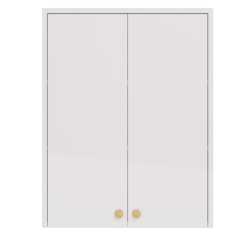 Шкаф подвесной Dreja LUNO 60 см., 2 дв., белый глянец