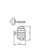 Мыльница HAIBA HB1502-1 металлическая, хром