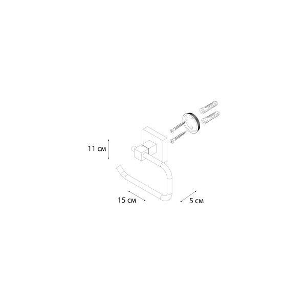 Fixsen METRA FX-11110A Бумагодержатель без крышки