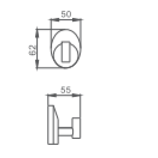 Крючок HAIBA HB1605-1, хром