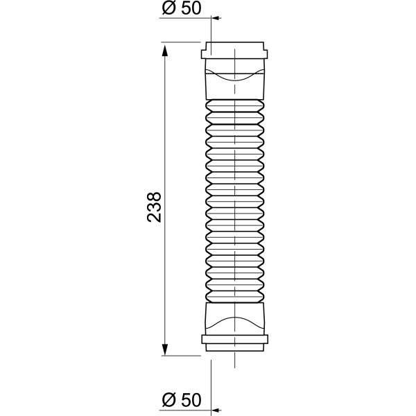 Гофрированное соединение WIRQUIN MAGICOUDE D50мм PUSH-FIT