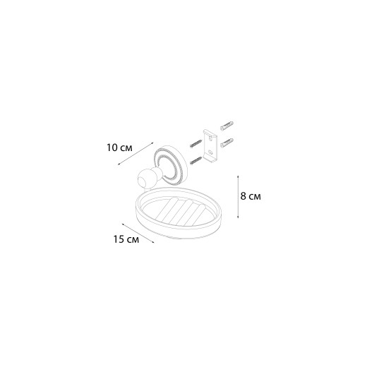 Fixsen STYLE FX-41108 Мыльница керамика