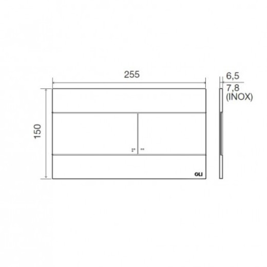 Комплект: Инсталляция OLI 120 ECO Sanitarblock mechanic + кнопка слива Slim, белая