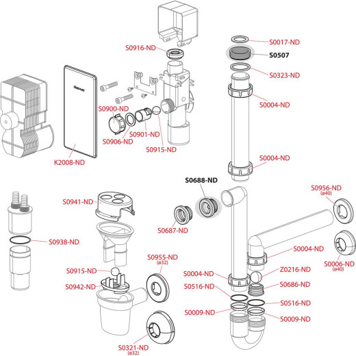 Сифон для сбора конденсата, арт. AKS3