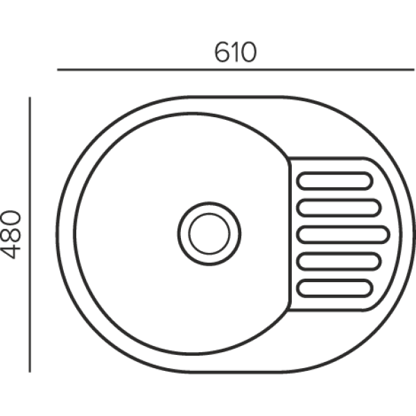 Мойка кухонная Polygran  Quartz Bond 610, Саванна, арт.856523