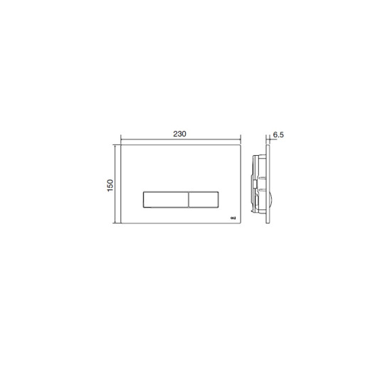 Панель механическая двойная OLI Glam, пластик soft-touch черный,арт.139187
