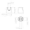 Комплект аксессуаров Lemark LM8077C для биде, хром