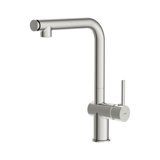 Смеситель Cersanit для кухни FLAVIS однорычажный с выдвижным изливом два режима, хром