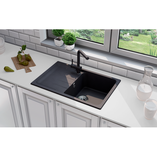 Мойка кухонная ULGRAN Quartz Gerda 780-01, жасмин