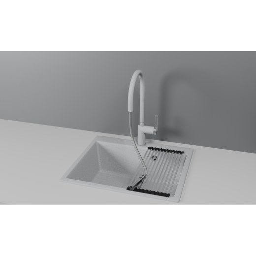 Смеситель Granula GR-8172 базальт с выдвижным изливом