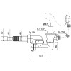 Слив-перелив WIRQUIN 1½ х 40 мм с регулируемым сифоном и с гофротрубой 40x40/50 мм