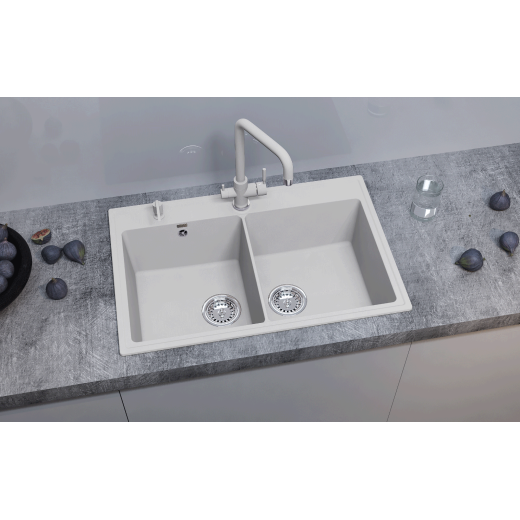 Мойка кухонная ULGRAN Quartz Ruma 780-03, десерт