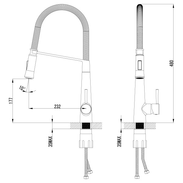 Смеситель Lemark Soul LM6002C для кухни