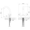 Смеситель Rossinka H02-62 для раковины