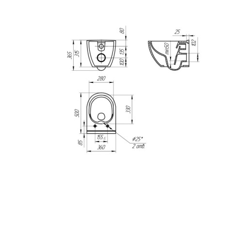 Подвесной унитаз Cersanit BRASKO SMART Clean On DPL EO slim LP