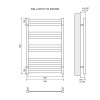 Полотенцесушитель электрический Lemark Bellario П10 LM68810EBL 500x800, левый/правый, черный