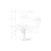 Смеситель для раковины HAIBA HB1015, латунь, хром