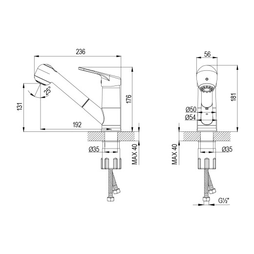 Смеситель Lemark Luna LM4150C для кухни