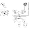 Смеситель Lemark Partner LM6559C для душа, хром