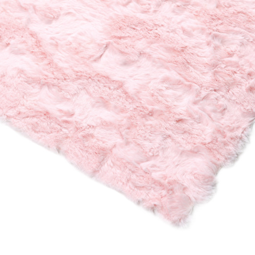 Fixsen DELUX FX-9040B Коврик для ванной 1-ый (70х120 см), розовый