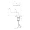 Смеситель Rossinka RS50-11 термостатический для умывальника монолитный, хром