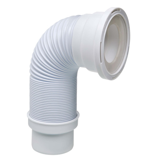 Гофрированная труба WIRQUIN для унитаза армированная L290-640 мм, D110 мм, PUSH-FIT