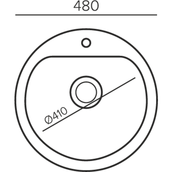 Мойка кухонная Polygran  Quartz Bond 480, Грей, арт.856424