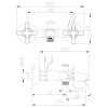 Смеситель Lemark Duetto LM5712C для ванны с коротким изливом, хром