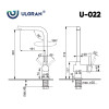 Смеситель для кухни ULGRAN U-022-309, темно-серый