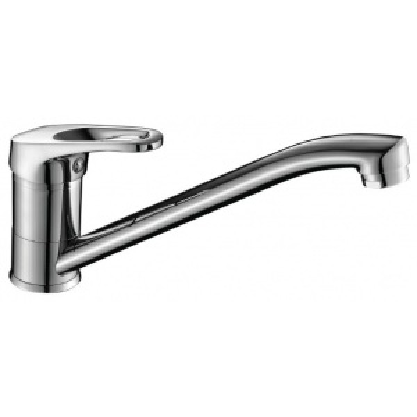 Смеситель Decoroom DR37018 одноручный для кухни с поворотным изливом, хром