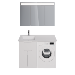 Умывальник мебельный Dreja Wing 120 R (чаша справа)