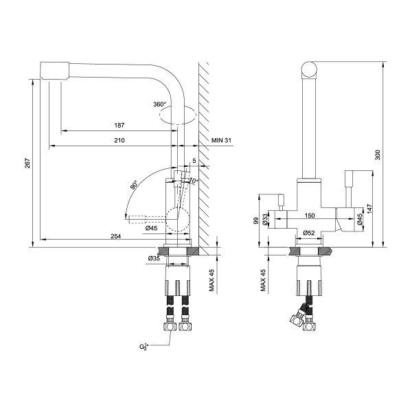 Смеситель Lemark Expert LM5061S для кухни