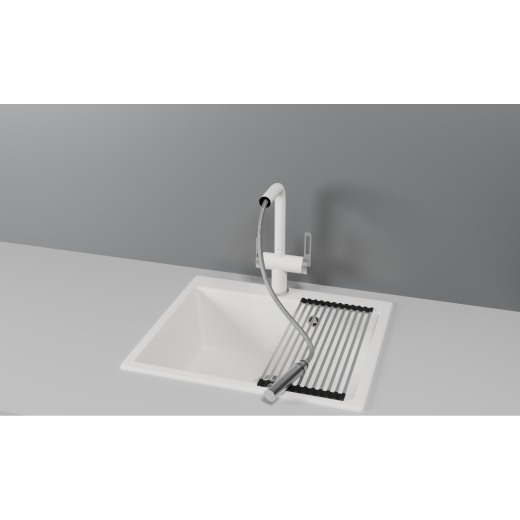 Смеситель Granula GR-8170 арктик с выдвижным изливом