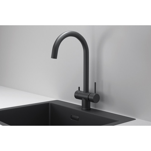 Смеситель Granula KS-7104 черный матовый