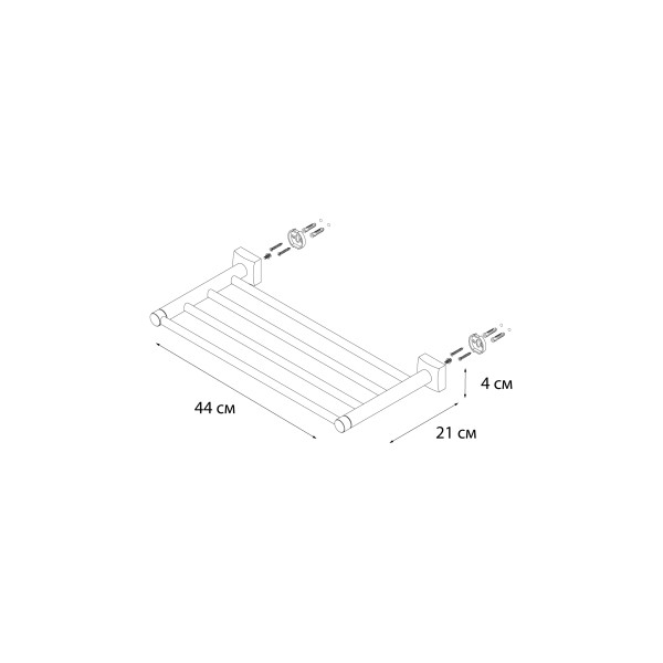 Fixsen KVADRO FX-61316 Полка для полотенец