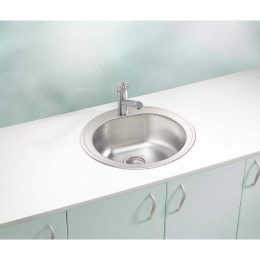 Мойка кухонная Alveus Form 30 LEI FI 510х510х185 нержавеющая сталь, с сифоном