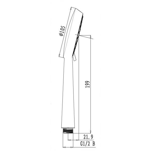 Душевая лейка Lemark LM0913C 3-функциональная, хром