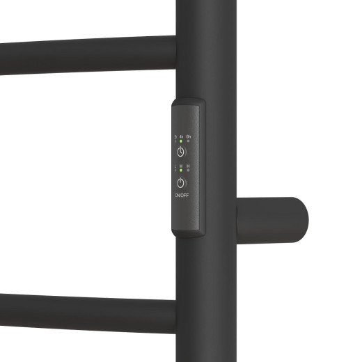 Полотенцесушитель электрический Point Афина PN04858B П6 500x800 диммер справа, черный