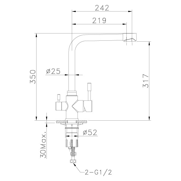 Смеситель Lemark Expert LM5060S для кухни