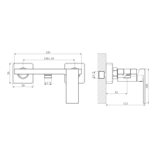 Гигиенический душ HAIBA HB5517, латунь, хром