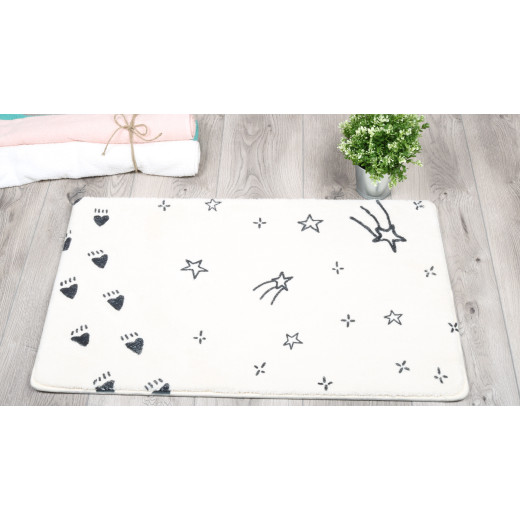 Fixsen TEDDY FX-6001S Коврик для ванной 1-ый белый (50х80см) TEDDY SKY