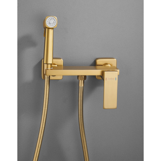 Гигиенический душ HAIBA HB5517-5, латунь, золото