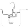 Мойка кухонная GranFest Practic GF-P980KL черный