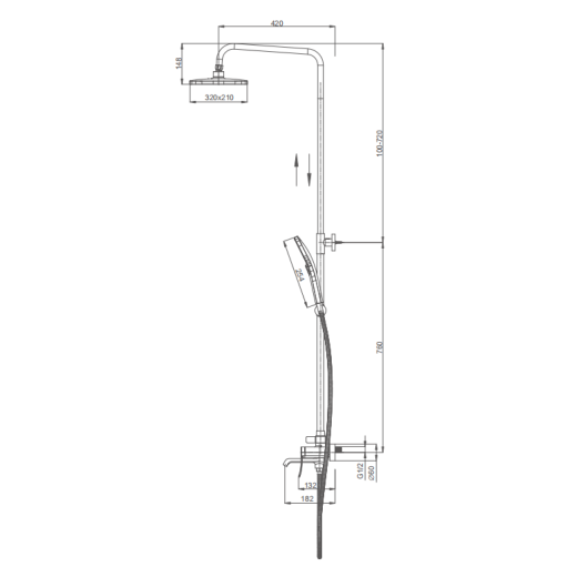 Душевая система для ванны SPLENKA S31.24